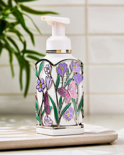 Shimmery Butterflies & Flowers Soap Holder