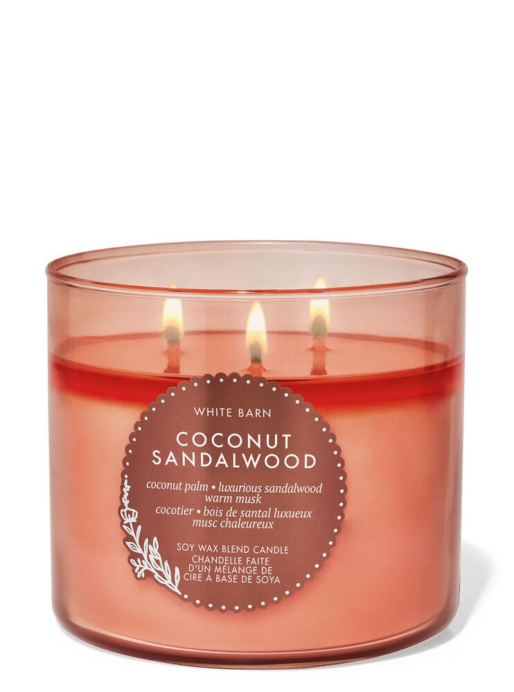 Coconut Sandalwood 3-Wick Candle | Bath and Body Works