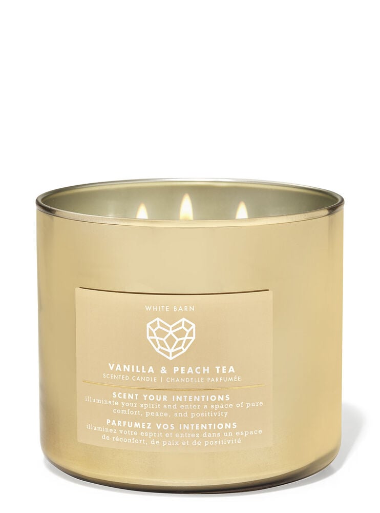 Vanilla & Peach Tea 3-Wick Candle