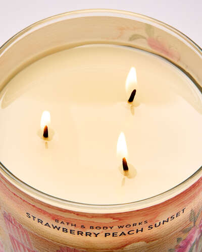 Strawberry Peach Sunset 3-Wick Candle