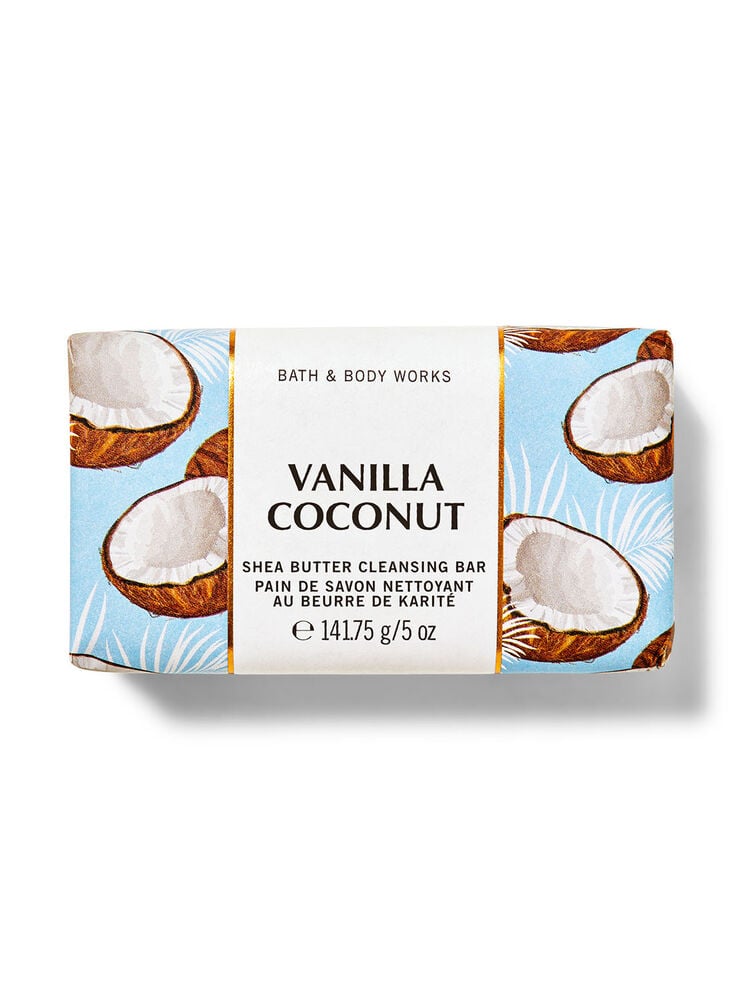 Pain de savon nettoyant beurre de karité Vanilla Coconut Image 1