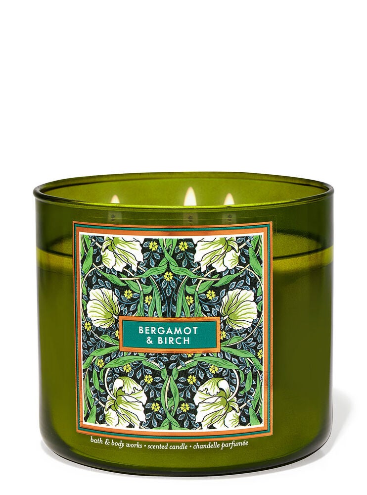 Bergamot & Birch 3Wick Candle Bath and Body Works