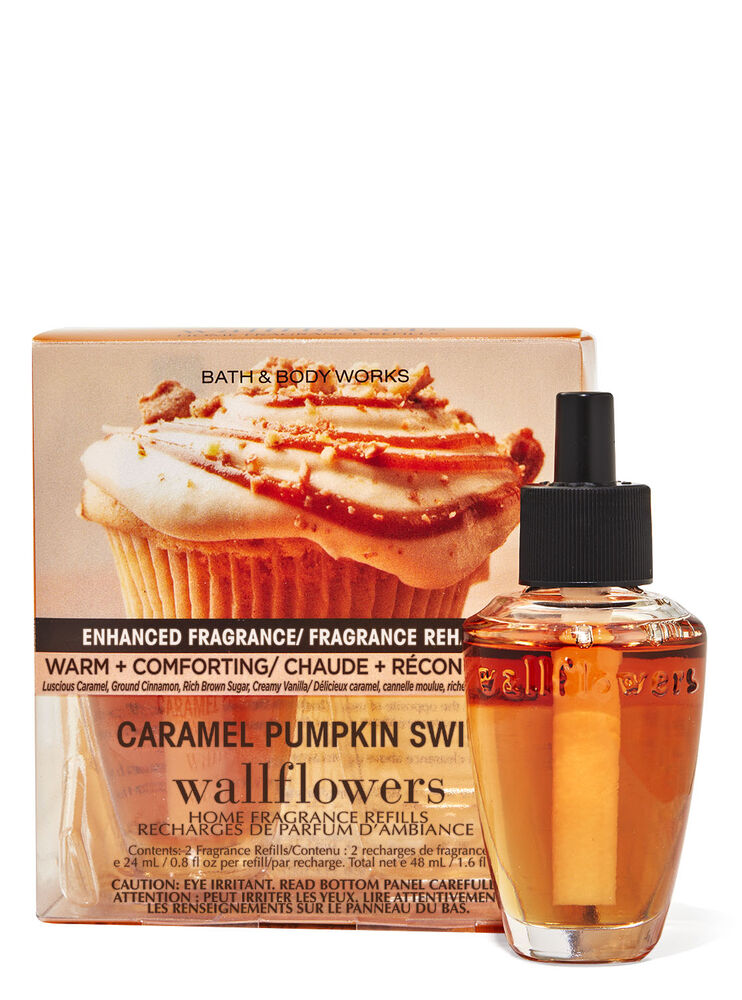 Paquet de 2 recharges de fragrance Wallflowers Caramel Pumpkin Swirl