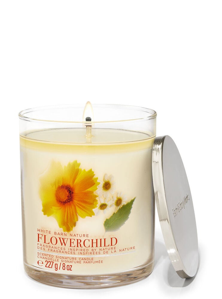 Flowerchild Signature Single Wick Candle Bath and Body Works