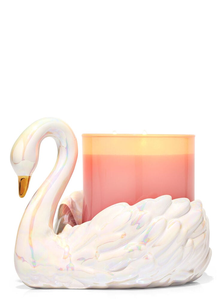 Swan 3-Wick Candle Holder
