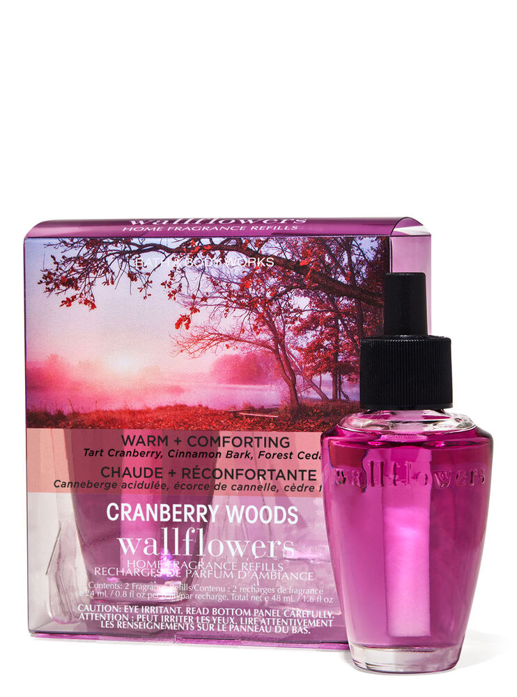 Paquet de 2 recharges de fragrance Wallflowers Cranberry Woods