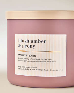 Blush Amber & Peony 3-Wick Candle