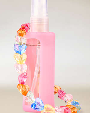 Pink Wristlet Hand Sanitizer Spray Holder