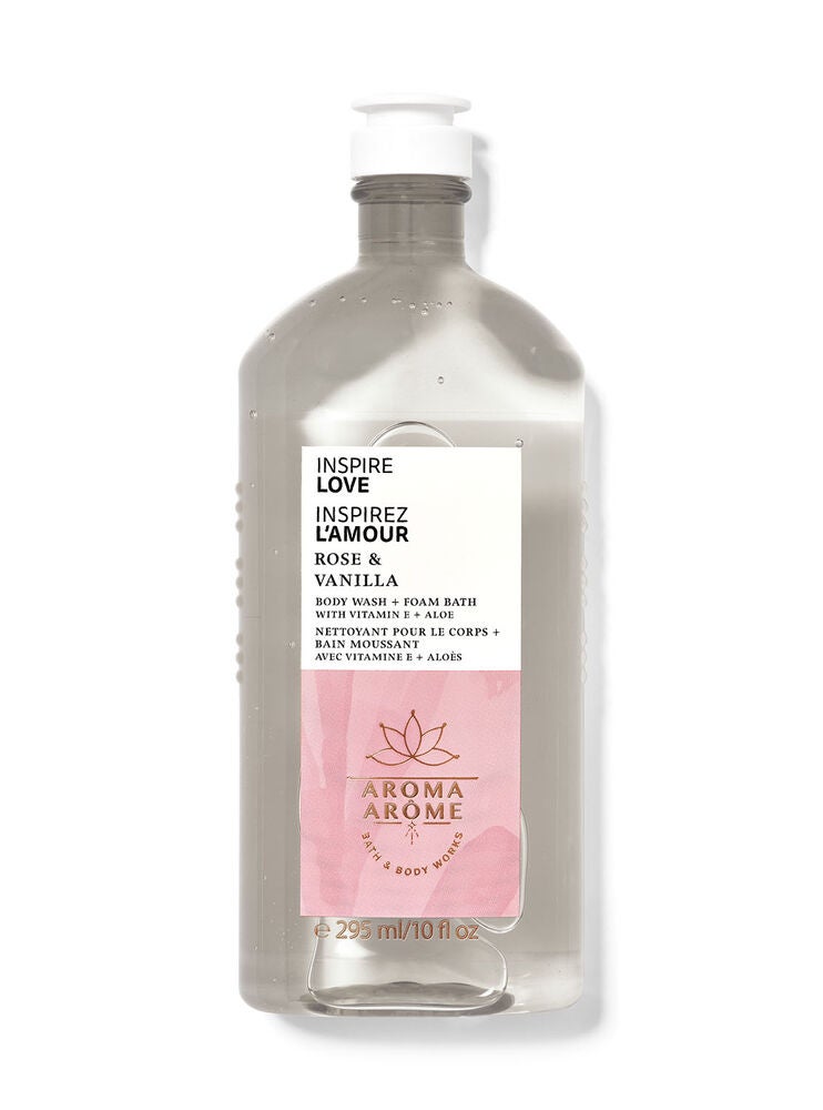Rose Vanilla Body Wash and Foam Bath Bath and Body Works