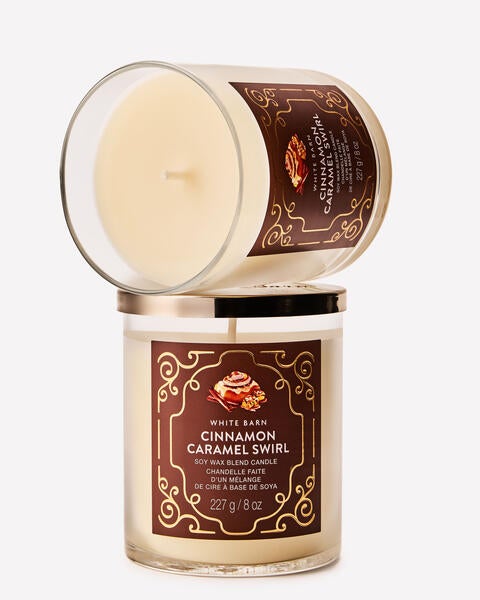 Cinnamon Caramel Swirl Single Wick Candle