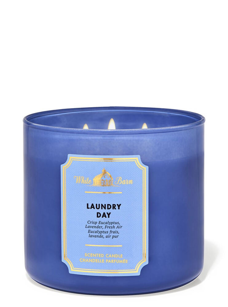 Laundry Day 3Wick Candle Bath and Body Works
