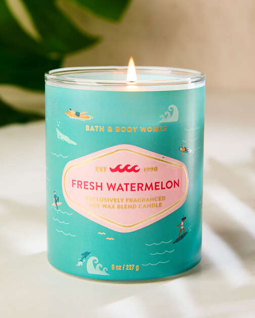 Fresh Watermelon Single Wick Candle