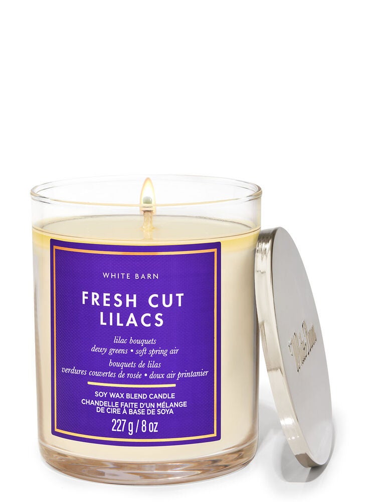 Fresh Cut Lilacs Single Wick Candle Bath and Body Works