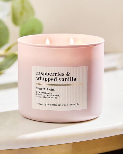 Chandelle à 3 mèches Raspberries & Whipped Vanilla