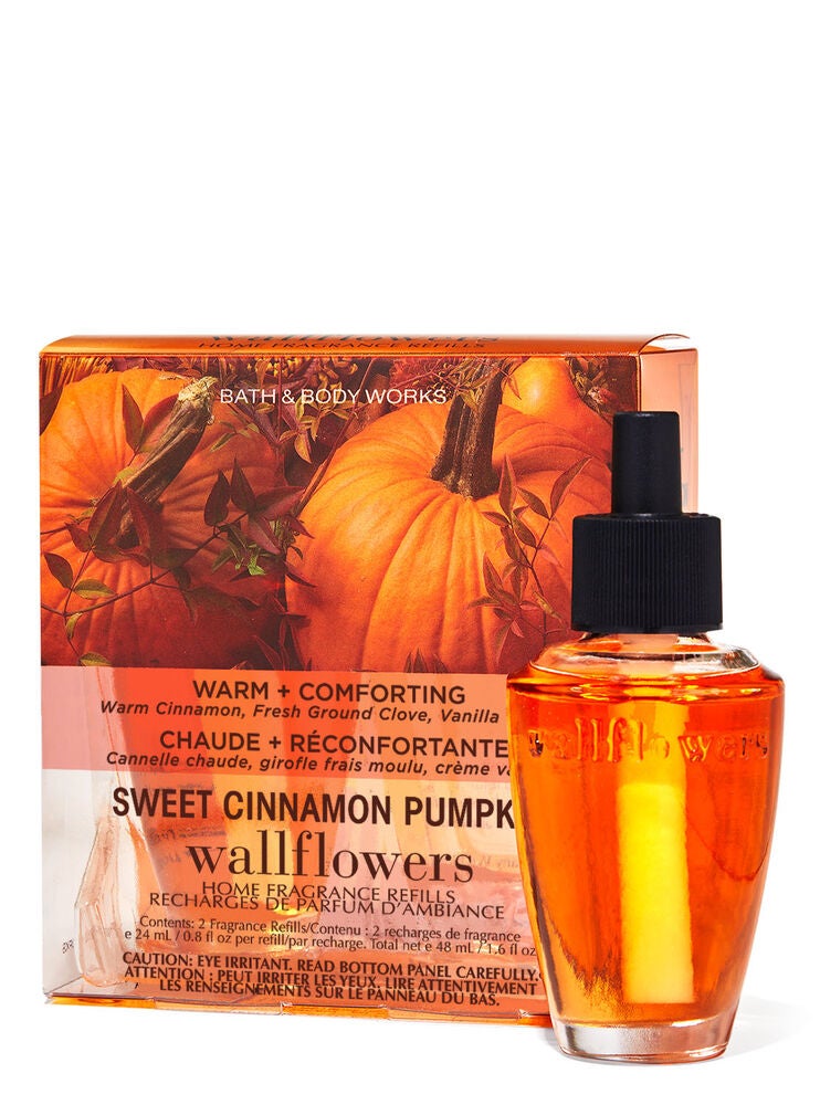 Sweet Cinnamon Pumpkin Wallflowers Refills 2Pack Bath and Body Works