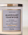 Mahogany Teakwood Single Wick Candle