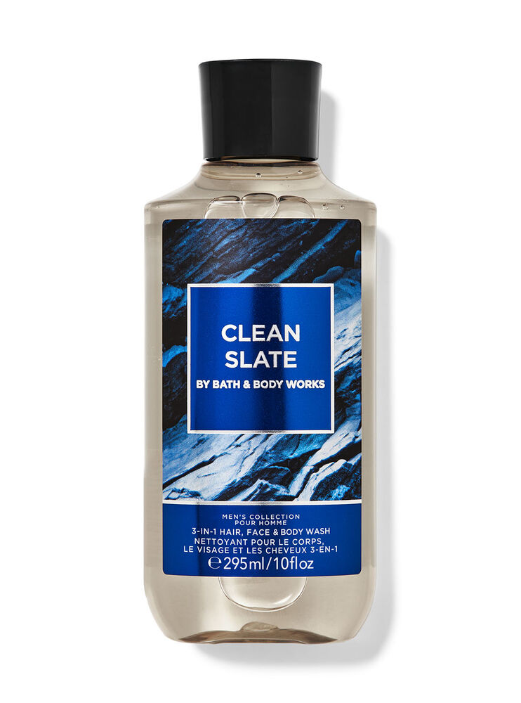 Nettoyant pour le corps, le visage et les cheveux 3-en-1 Clean Slate