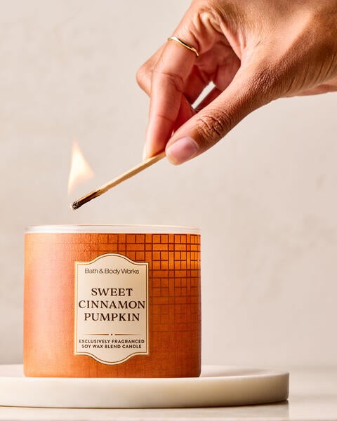 Chandelle à 3 mèches Sweet Cinnamon Pumpkin