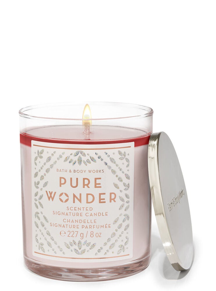 Pure Wonder Signature Single Wick Candle Bath and Body Works