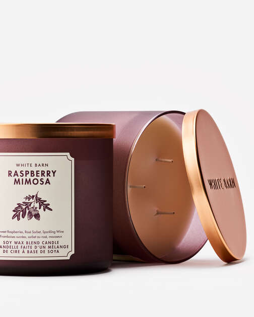 Raspberry Mimosa 3-Wick Candle