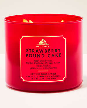 Strawberry Pound Cake 3-Wick Candle