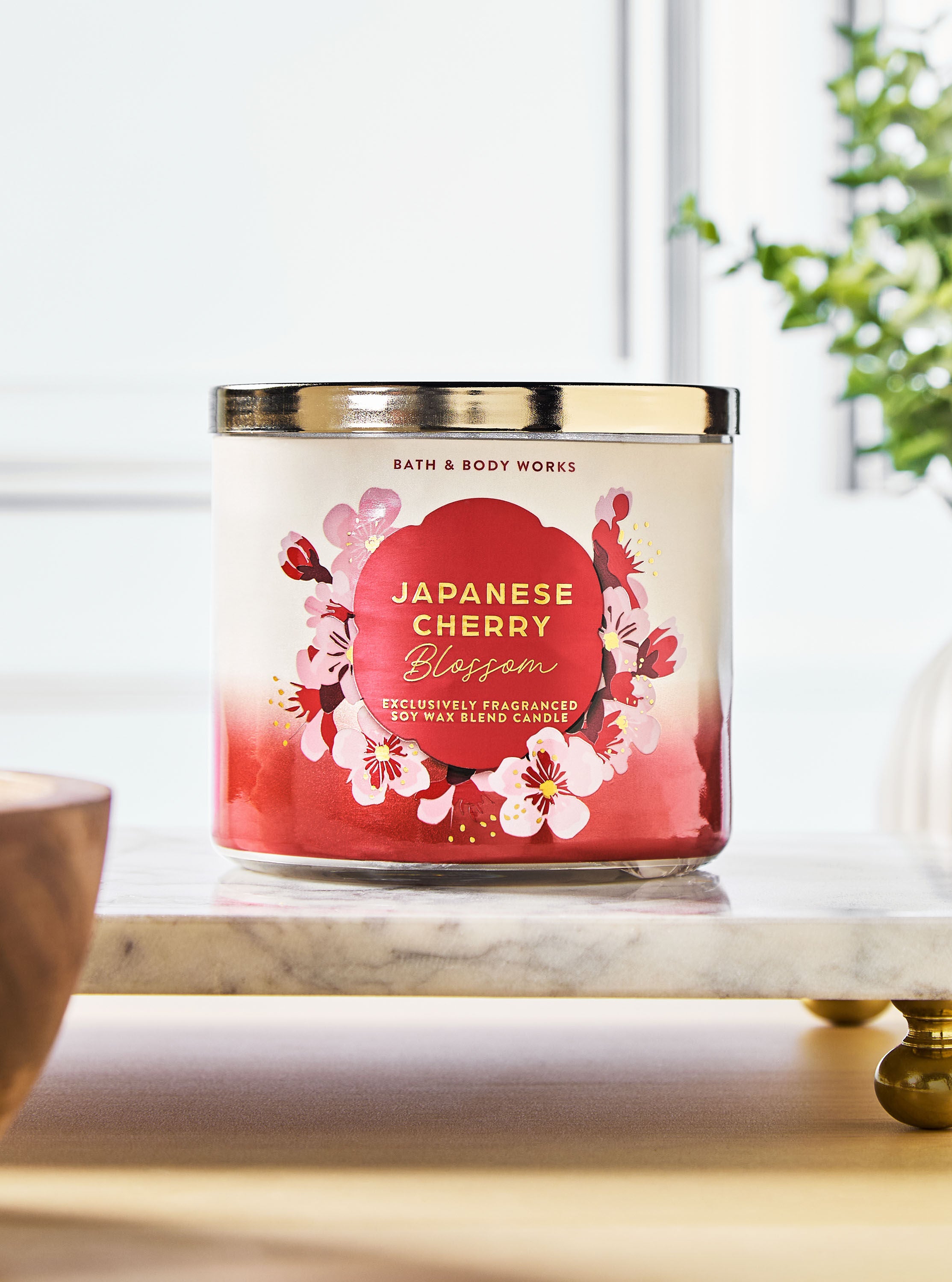 専用 Bath & Body Works Mist Candle Japanese Cherry Blossom 3-Wick Candle | Bath & Body Works