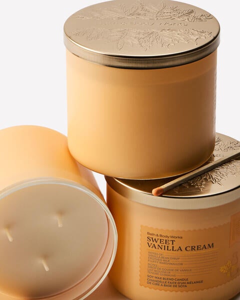 Chandelle à 3 mèches Sweet Vanilla Cream