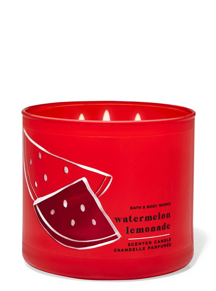 Watermelon Lemonade 3Wick Candle Bath and Body Works