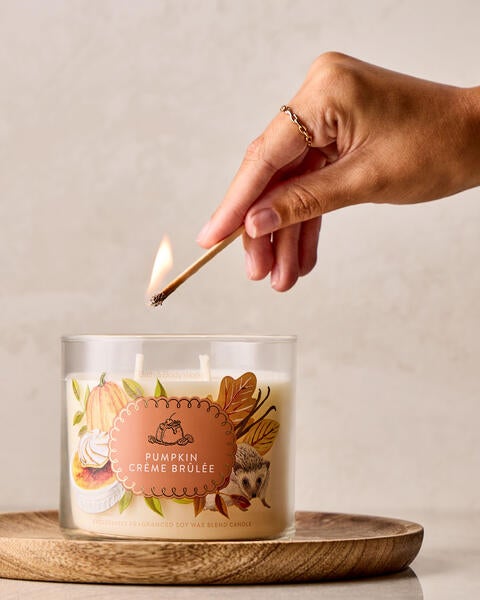 Chandelle à 3 mèches Pumpkin Crème Brûlée