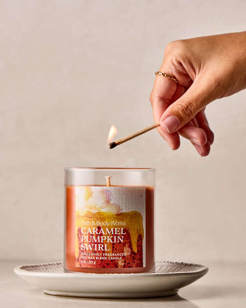 Caramel Pumpkin Swirl Single Wick Candle