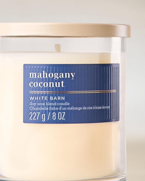 Mahogany Coconut Single Wick Candle