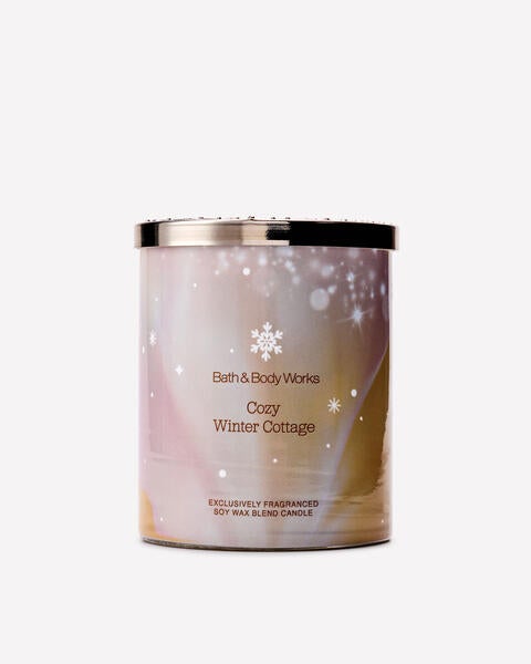 Cozy Winter Cottage Single Wick Candle
