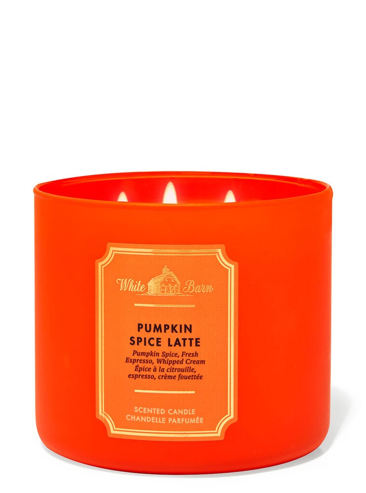 Pumpkin Spice Latte 3Wick Candle Bath and Body Works
