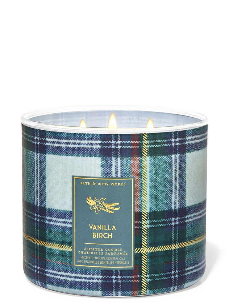 Vanilla Birch 3Wick Candle Bath and Body Works