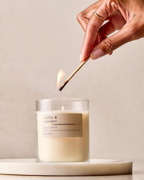 Coffee & Whiskey Single Wick Candle