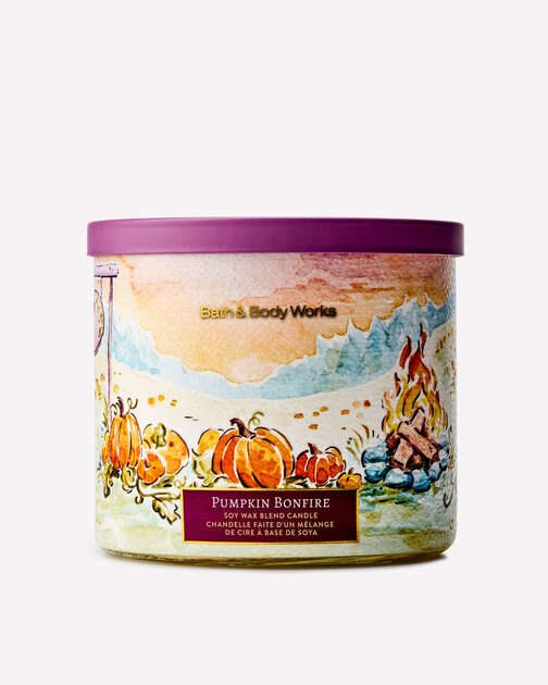 Pumpkin Bonfire 3-Wick Candle
