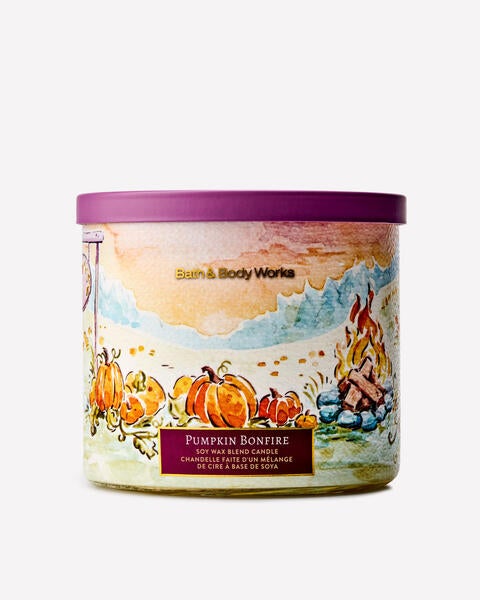 Pumpkin Bonfire 3-Wick Candle