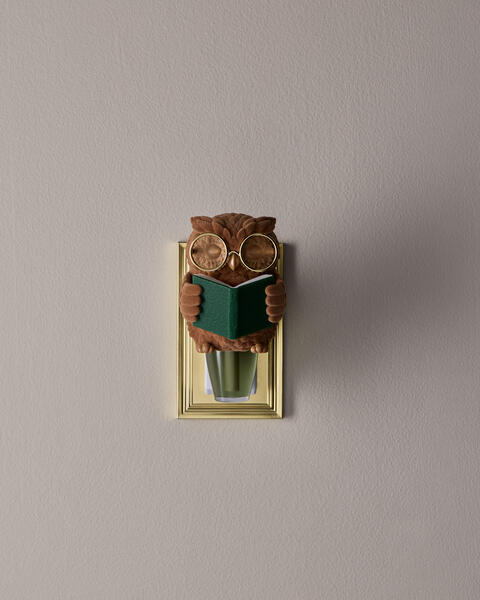 Diffuseur de fragrance Wallflowers Contrôle de la fragrance hibou avec livre