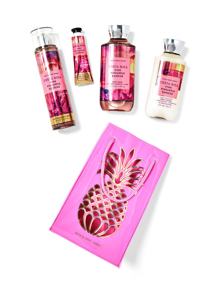 Pink Pineapple Sunrise Gift Bag Set Image 1