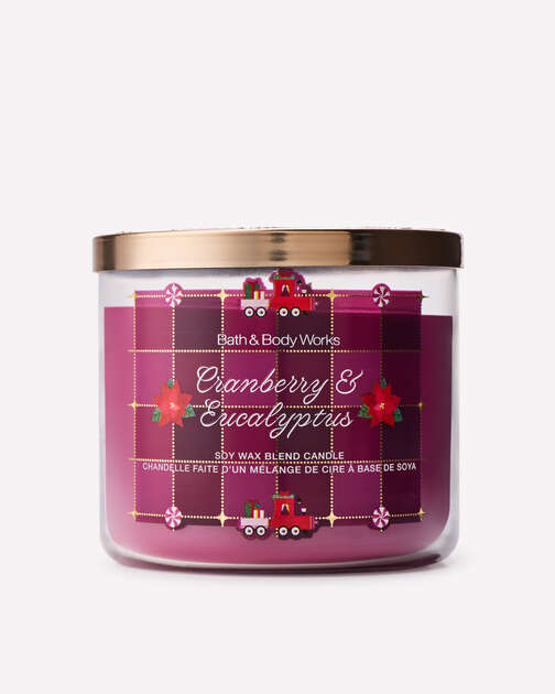 Cranberry & Eucalyptus 3-Wick Candle