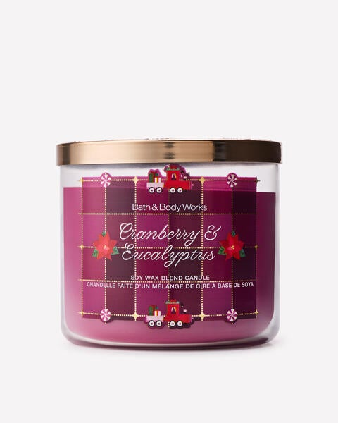 Cranberry & Eucalyptus 3-Wick Candle