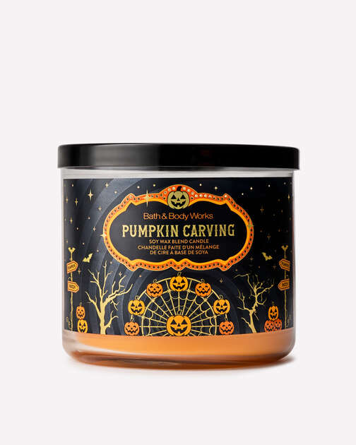 Pumpkin Carving 3-Wick Candle