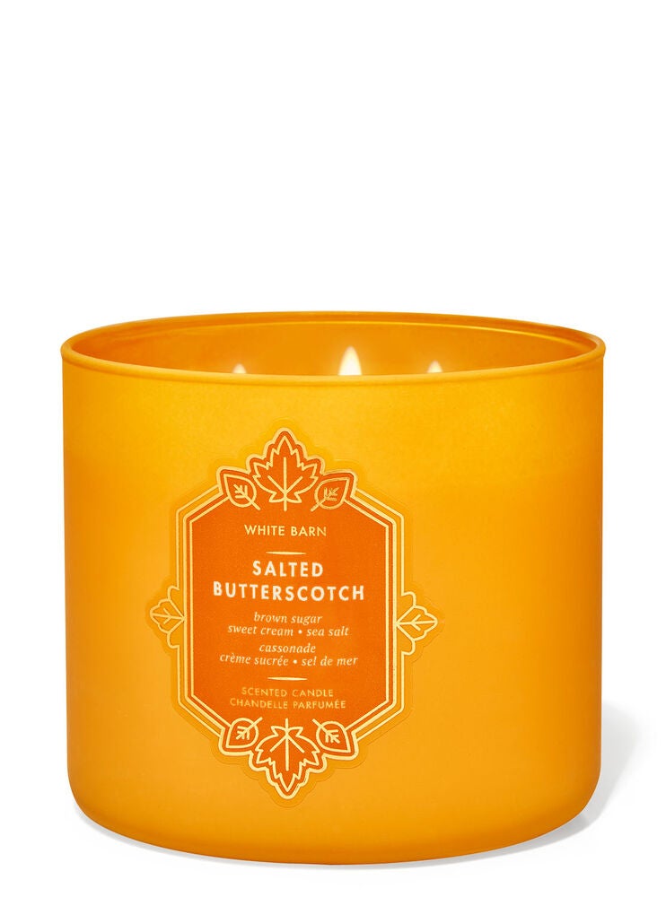 Salted Butterscotch 3Wick Candle Bath and Body Works