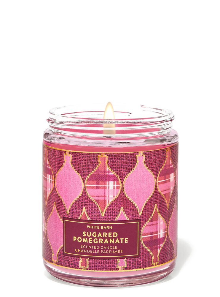 Sugared Pomegranate Single Wick Candle Image 2