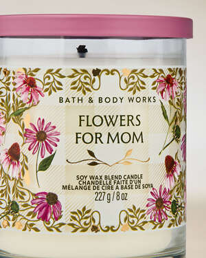 Flowers For Mom Single Wick Candle