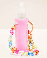 Pink Wristlet Hand Sanitizer Spray Holder