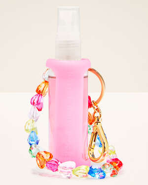 Pink Wristlet Hand Sanitizer Spray Holder