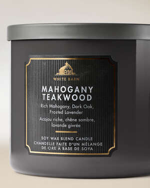 Mahogany Teakwood 3-Wick Candle