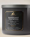 Mahogany Teakwood 3-Wick Candle