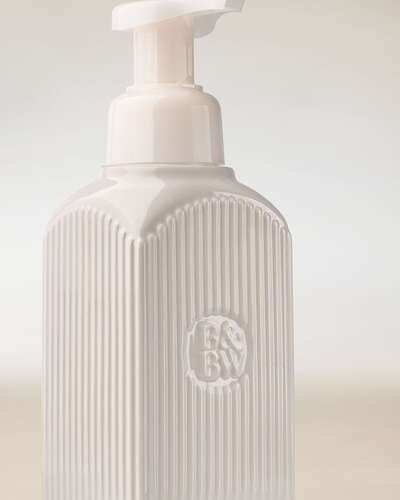 Cream Ceramic Gentle & Clean Foaming Hand Soap Dispenser